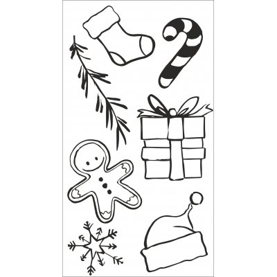 Karácsonyi dekorációs matrica üvegre 65×118 cm