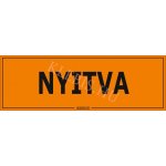 Nyitva matrica, 30×10 cm