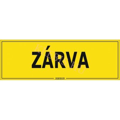 Zárva matrica, 60×20 cm