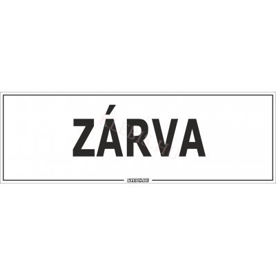 Zárva matrica, 60×20 cm