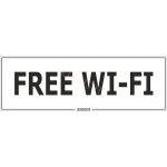 Free Wi-Fi matrica, 30×10 cm