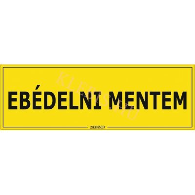 Ebédelni mentem matrica, 60×20 cm