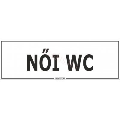 Női WC matrica, 60×20 cm