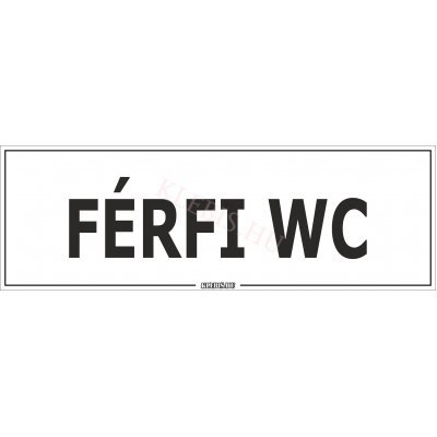 Férfi WC matrica, 60×20 cm