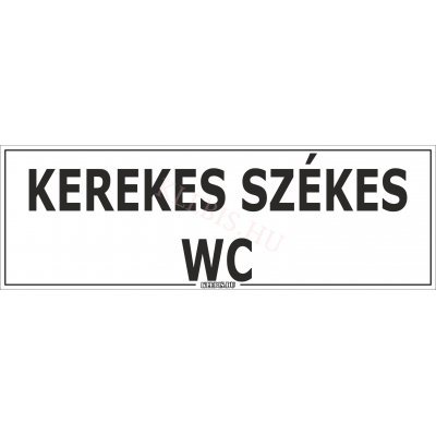Kerekes székes WC matrica, 60×20 cm