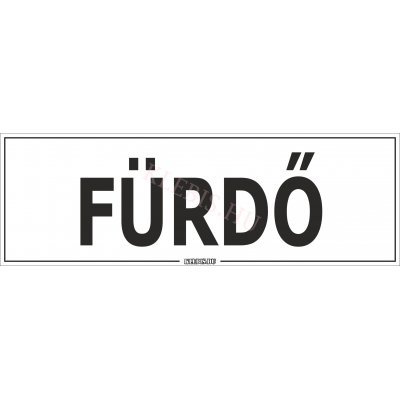 Fürdő matrica, 60×20 cm