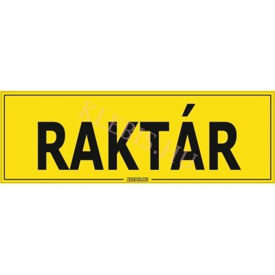 Raktár matrica, 30×10 cm Raktár matrica, 30×10 cm