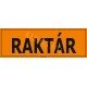 Raktár matrica, 30×10 cm Raktár matrica, 30×10 cm