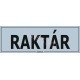 Raktár matrica, 30×10 cm Raktár matrica, 30×10 cm