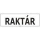 Raktár matrica, 30×10 cm Raktár matrica, 30×10 cm