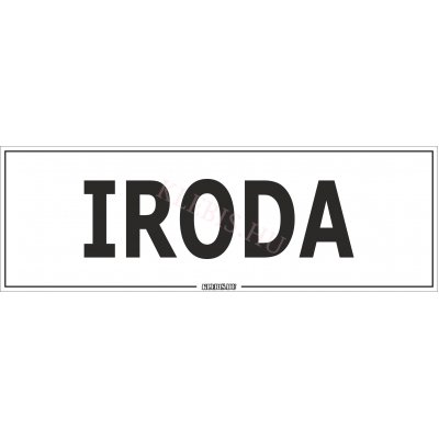 Iroda matrica, 60×20 cm