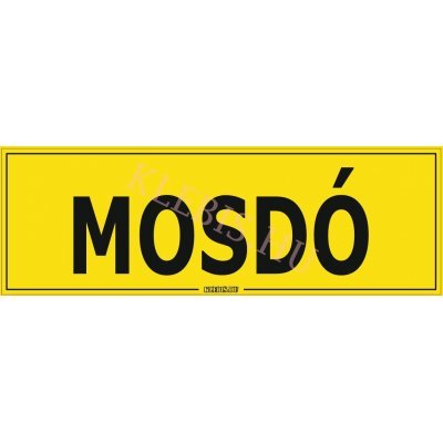 Mosdó matrica, 30×10 cm Mosdó matrica, 30×10 cm