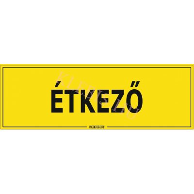 Étkező matrica, 60×20 cm