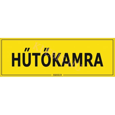 Hűtőkamra matrica, 60×20 cm