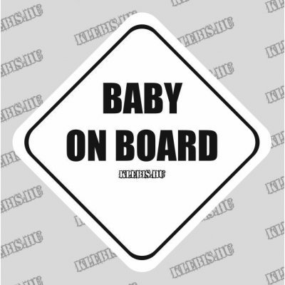 Baby on board autómatrica, mágnesfólia 10×10 cm-től
