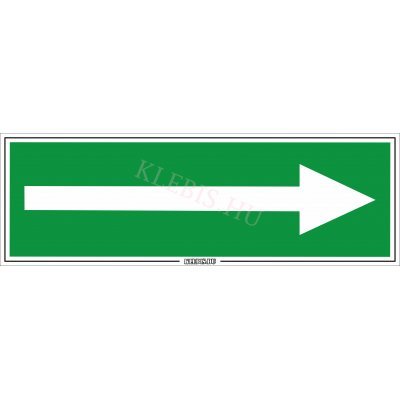 Menekülési irány jobbra matrica, 30×10 cm Menekülési irány jobbra matrica, 30×10 cm