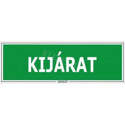 Kijárat matrica, 30×10 cm Kijárat matrica, 30×10 cm