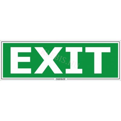 Exit matrica, 30×10 cm Exit matrica, 30×10 cm