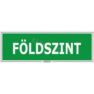 Földszint matrica, 30×10 cm Földszint matrica, 30×10 cm