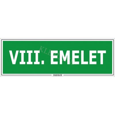 VIII. emelet matrica, 30×10 cm VIII. emelet matrica, 30×10 cm