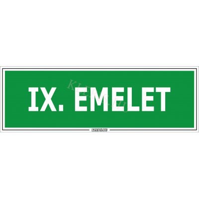 IX. emelet matrica, 30×10 cm IX. emelet matrica, 30×10 cm