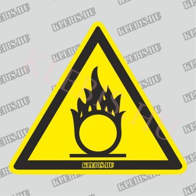 Oxidáló anyag matrica, 63×63 cm Oxidáló anyag matrica, 63×63 cm