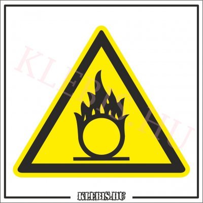 Oxidáló anyag matrica, 63×63 cm Oxidáló anyag matrica, 63×63 cm