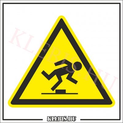 Botlásveszély matrica, 63×63 cm Botlásveszély matrica, 63×63 cm