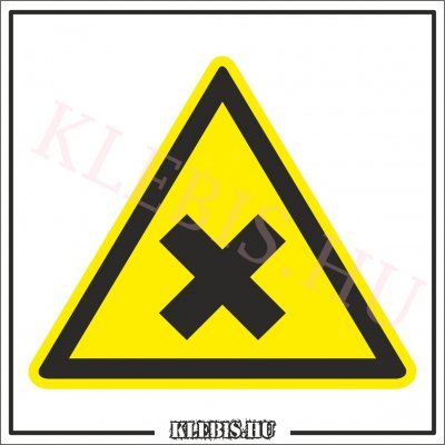 Ártalmas vagy ingerlő anyag matrica, 63×63 cm Ártalmas vagy ingerlő anyag matrica, 63×63 cm