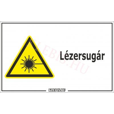 Lézersugár matrica, 16×25 cm Lézersugár matrica, 16×25 cm