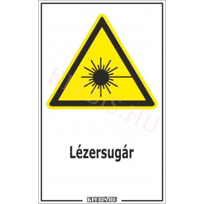Lézersugár matrica, 16×25 cm Lézersugár matrica, 16×25 cm
