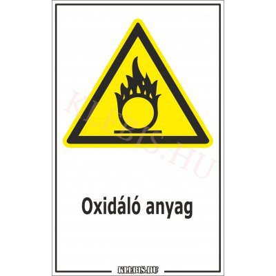 Oxidáló anyag matrica, 16×25 cm Oxidáló anyag matrica, 16×25 cm