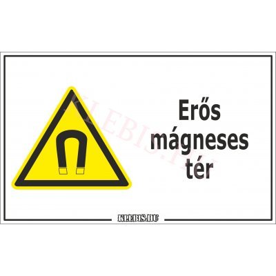 Erős mágneses tér matrica, 16×25 cm Erős mágneses tér matrica, 16×25 cm