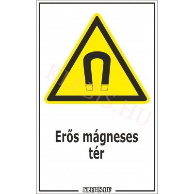 Erős mágneses tér matrica, 16×25 cm Erős mágneses tér matrica, 16×25 cm
