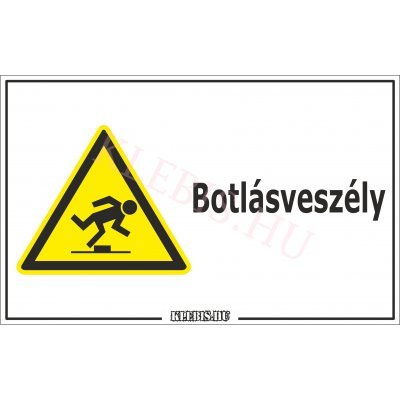 Botlásveszély matrica, 16×25 cm Botlásveszély matrica, 16×25 cm