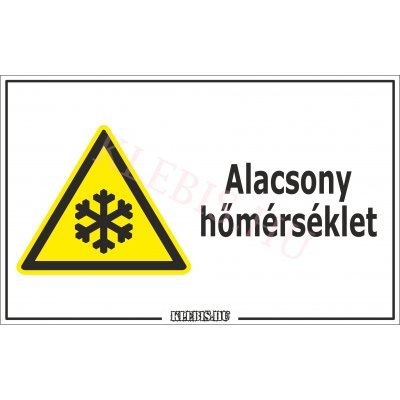 Alacsony hőmérséklet matrica, 16×25 cm Alacsony hőmérséklet matrica, 16×25 cm