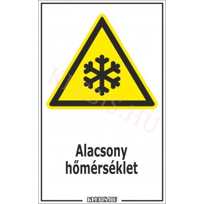 Alacsony hőmérséklet matrica, 16×25 cm Alacsony hőmérséklet matrica, 16×25 cm