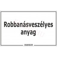 Robbanásveszélyes anyag matrica, 16×10 cm Robbanásveszélyes anyag matrica, 16×10 cm