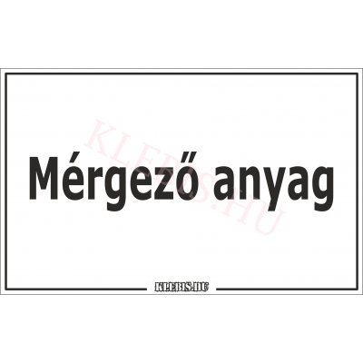 Mérgező anyag matrica, 16×10 cm Mérgező anyag matrica, 16×10 cm