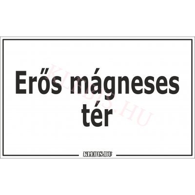 Erős mágneses tér matrica, 16×10 cm Erős mágneses tér matrica, 16×10 cm
