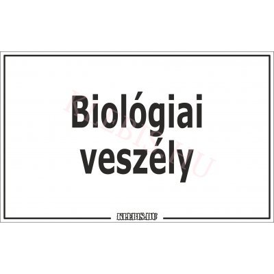 Biológiai veszély matrica, 16×10 cm Biológiai veszély matrica, 16×10 cm