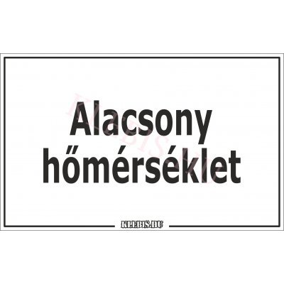 Alacsony hőmérséklet matrica, 16×10 cm Alacsony hőmérséklet matrica, 16×10 cm