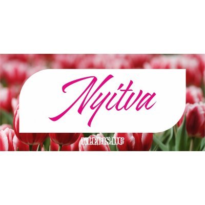 Nyitva - zárva ( tulipán ) matrica, tábla 21×10 cm-től ( 2 db )