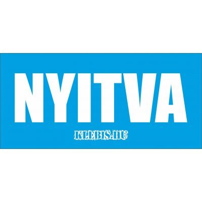 Nyitva - zárva ( kék ) matrica, tábla 21×10 cm-től ( 2 db )