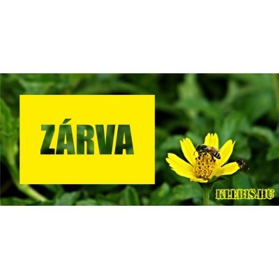 Nyitva - zárva ( virágos ) matrica, tábla 21×10 cm-től ( 2 db )