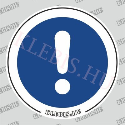 Általános utasítás matrica, 10×10 cm Általános utasítás matrica, 10×10 cm