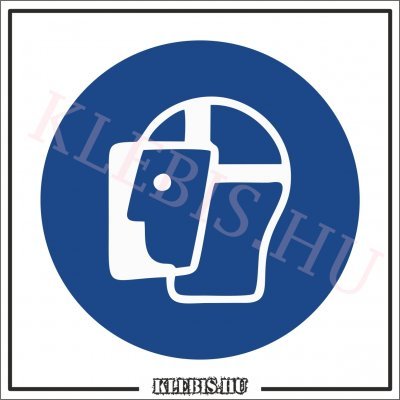 Arcvédő használata kötelező matrica, 10×10 cm Arcvédő használata kötelező matrica, 10×10 cm