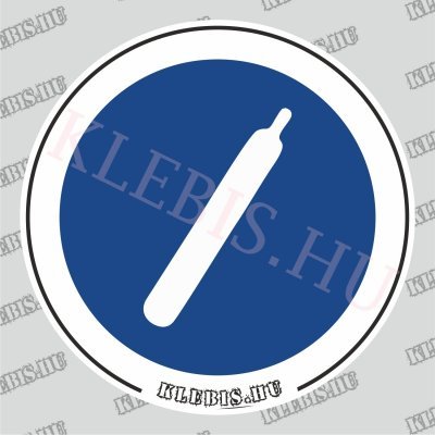 Nyomás alatti gázpalack matrica, 10×10 cm Nyomás alatti gázpalack matrica, 10×10 cm