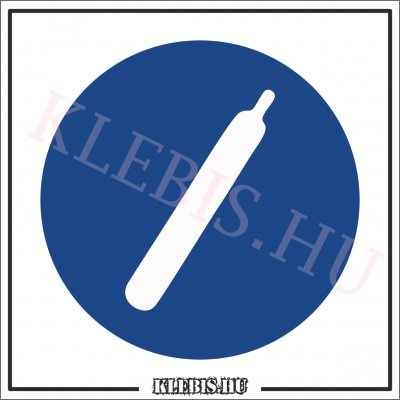 Nyomás alatti gázpalack matrica, 10×10 cm Nyomás alatti gázpalack matrica, 10×10 cm