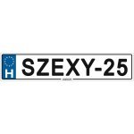 Szexy 25 - (52 ×11 cm) autós rendszám matrica, tábla, mágnes